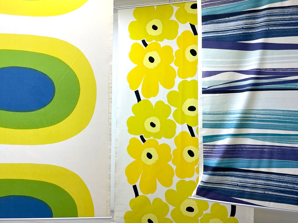 マリメッコ marimekko マトカラ マアレ Matkalla Maalle ファブリック タペストリー 150×195cm Teresa Moorhouse フィンランド 廃番 ●