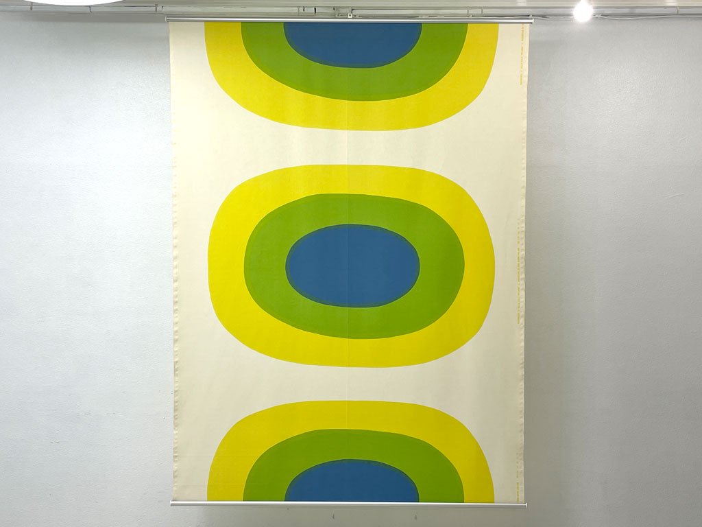 マリメッコ marimekko メローニ MELOONI ファブリック タペストリー 150×200cm マイヤ・イソラ Maija Isola フィンランド ビンテージ ●