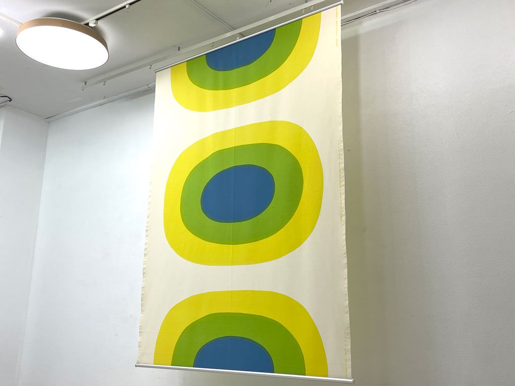 マリメッコ marimekko メローニ MELOONI ファブリック タペストリー 150×200cm マイヤ・イソラ Maija Isola フィンランド ビンテージ ●