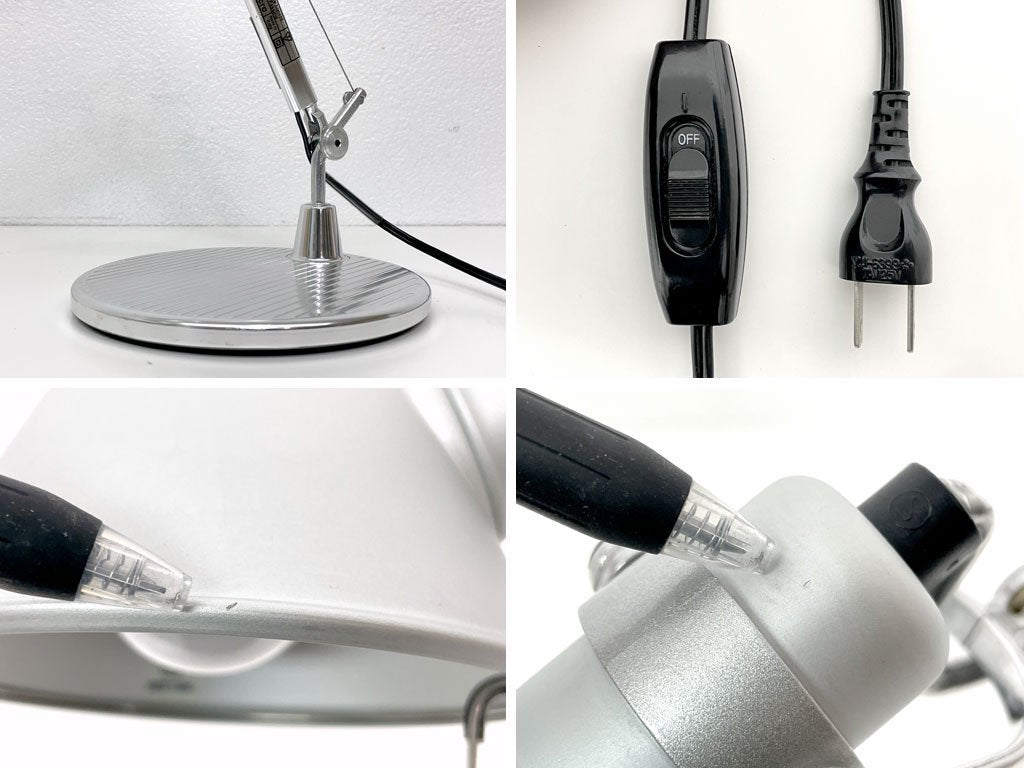 アルテミデ Artemide トロメオ マイクロ テーブル TOLOMEO MICRO TABLE テーブルライト シルバー ミケーレ・デ・ルッキ Michele De Lucchi ヤマギワ取扱 ●