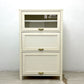 モモナチュラル MOMO natural シエル CIELE フラップ扉 3段キャビネット 3 DOOR CABINET パイン無垢材 ホワイト 定価￥59,500- ●