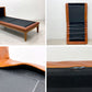 冨士ファニチア FUJI FURNITURE ペルシェ PERCHE シェーズラウンジ Chaise Lounge 肘無シェーズロング 2人掛けソファ 本革 オーク材 定価￥365,200- ●