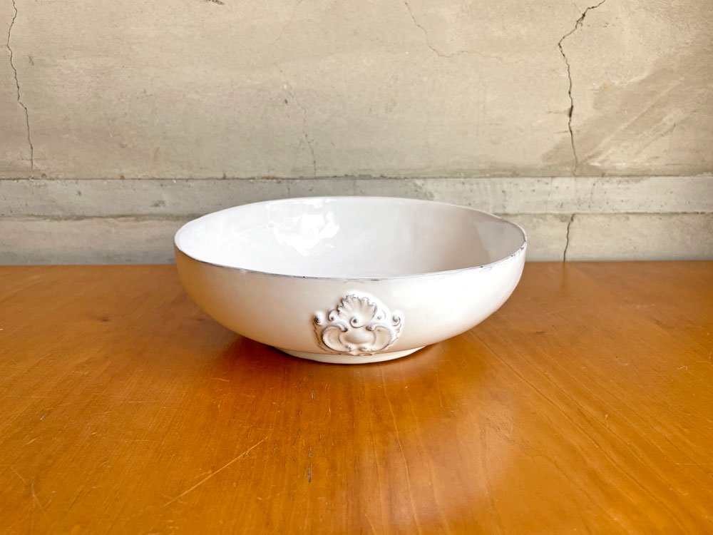 キャロン CARRON チャールズ サービングボウル Charles serving bowl 陶器 フランス シャビーシック Φ19cm ♪