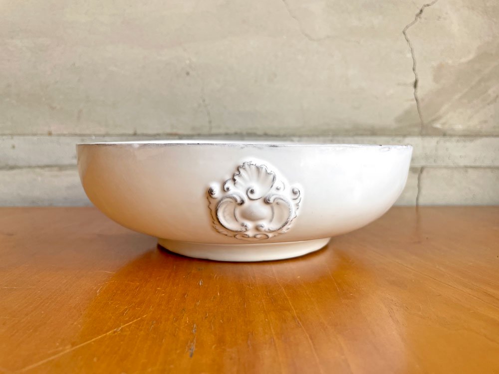 キャロン CARRON チャールズ サービングボウル Charles serving bowl 陶器 フランス シャビーシック Φ19cm ♪