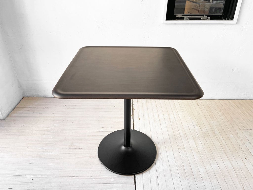 マジス MAGIS パイプテーブル Pipe Table スクエア カフェテーブル ダークビーチ天板 ジャスパー・モリソン 箱付き 未使用品 定価 \203,500- ★