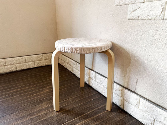 アルテック artek スツール60 Stool60 3本脚 バーチ材 ナチュラル アルヴァ・アアルト センプレ SEMPRE × ミナペルホネン mina perhonen 専用カバー付 ◎