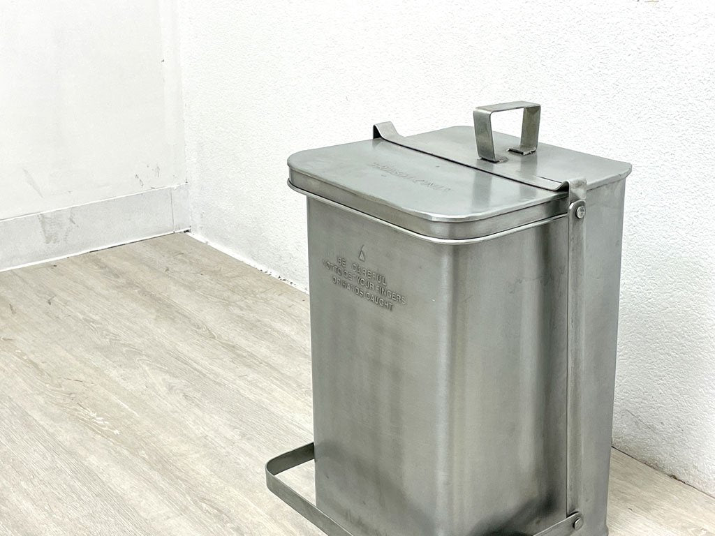 プエブコ PUEBCO ステップ トラッシュカン STEP TRASH CAN ゴミ箱 足踏み式 スチール ビンテージスタイル 定価16,500円 ●