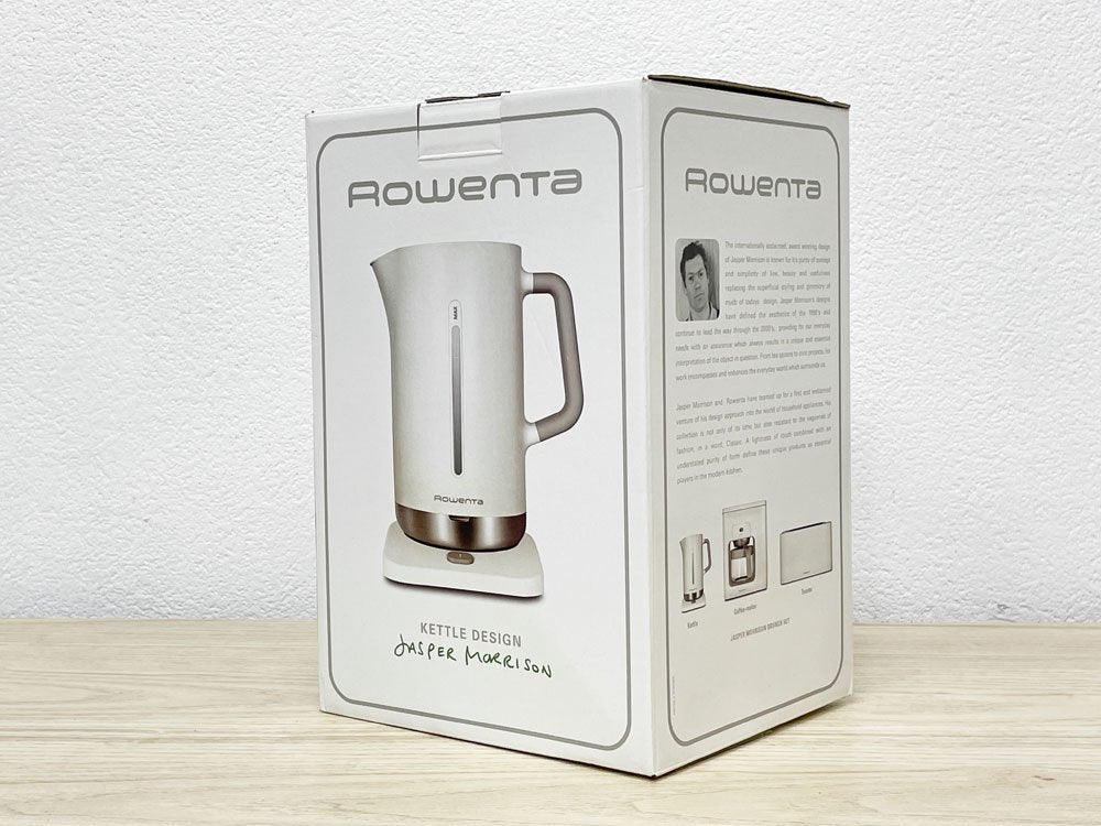 ロウェンタ Rowenta ケトル KETTLE 電気ケトル ポット 1.5L ジャスパー・モリソン Jasper Morrison ドイツ 箱付き 未使用品 ●