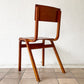 UKビンテージ vintage school chair スクールチェア デスクチェア ダイニングチェア ビーチ材 プライウッド スタッキング ロイズアンティークス購入品 C ◇