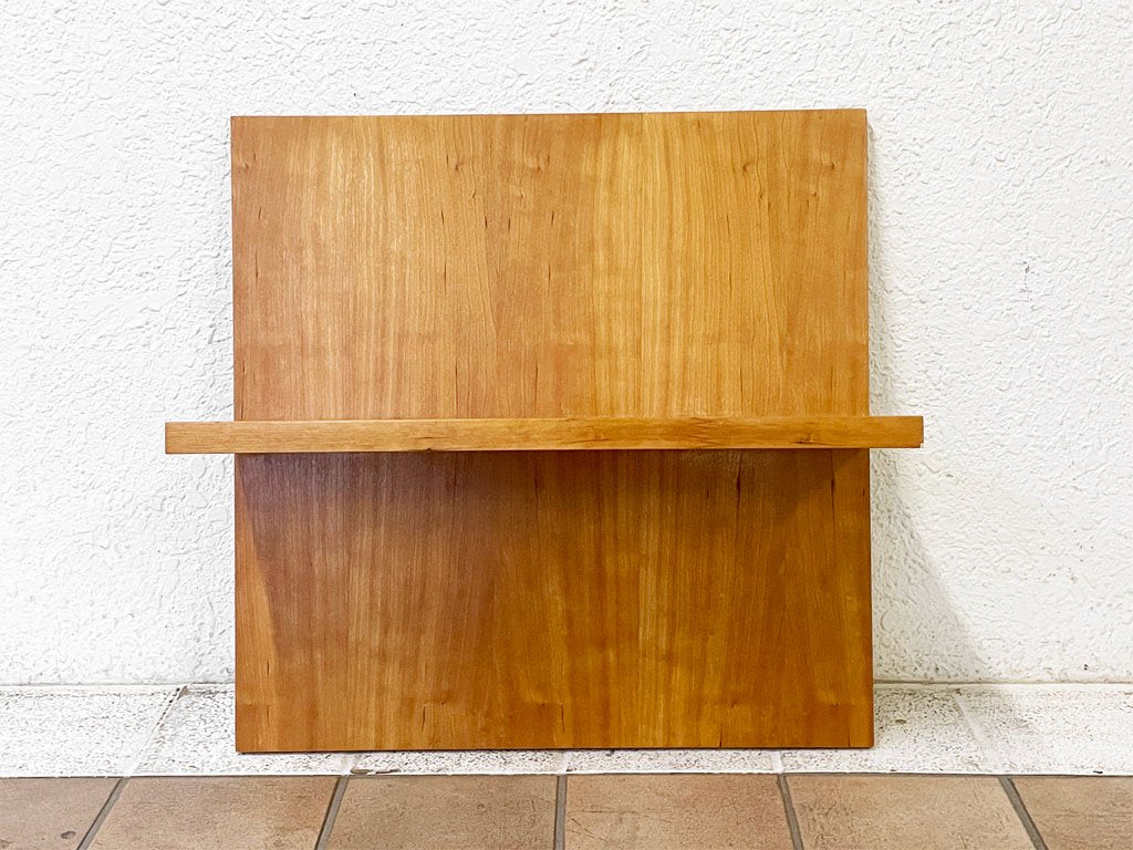 コンランショップ THE CONRAN SHOP 購入品 ウォールシェルフ 壁掛けラック チェリー材 シンプル ミニマル B ◇