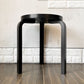 アルテック artek スツール60 Stool60 3本脚 バーチ材 ブラックラッカー アルヴァ・アアルト フィンランド 北欧家具 定価￥47,300-  ◎