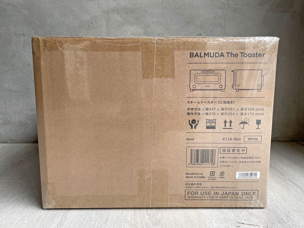 バルミューダ BALMUDA ザ トースター The Toaster スチームトースター K11A-WH ホワイト 2023年製 新品未使用品 ♪