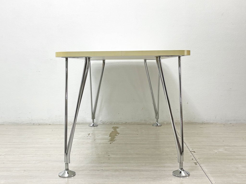 カルテル Kartell マックステーブル MAX TABLE ホワイト ミーティングテーブル 固定脚 フェルーチョ・ラヴィアーニ Ferruccio Laviani 定価￥197,500- A ●