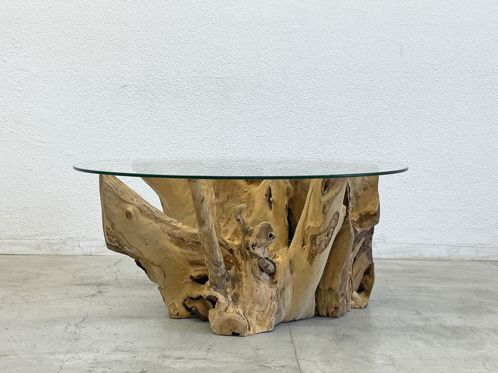 ダリールズ dareels トアー コーヒーテーブル TOOR COFFEE TABLE 90ｃｍ センターテーブル アジアンチーク デビッド・ジョフラ 古材 定価118,000円 〓