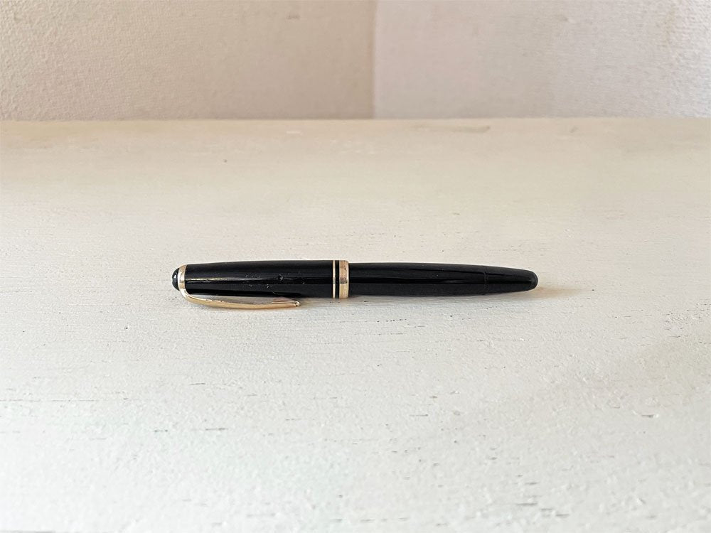 モンブラン MONTBLANC 万年筆 No.252 吸入式 14C-585 F ウィングニブ 1950s ビンテージ ドイツ ◎