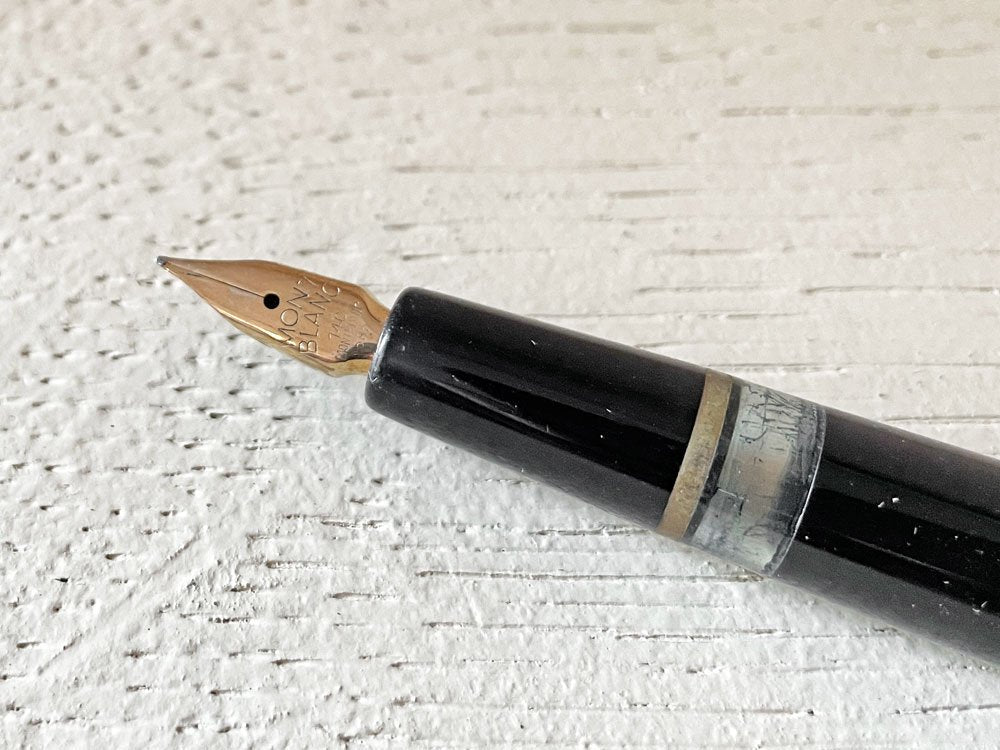 モンブラン MONTBLANC 万年筆 No.252 吸入式 14C-585 F ウィングニブ 1950s ビンテージ ドイツ ◎