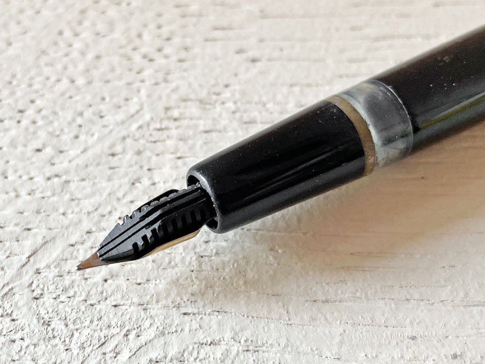 モンブラン MONTBLANC 万年筆 No.252 吸入式 14C-585 F ウィングニブ 1950s ビンテージ ドイツ ◎