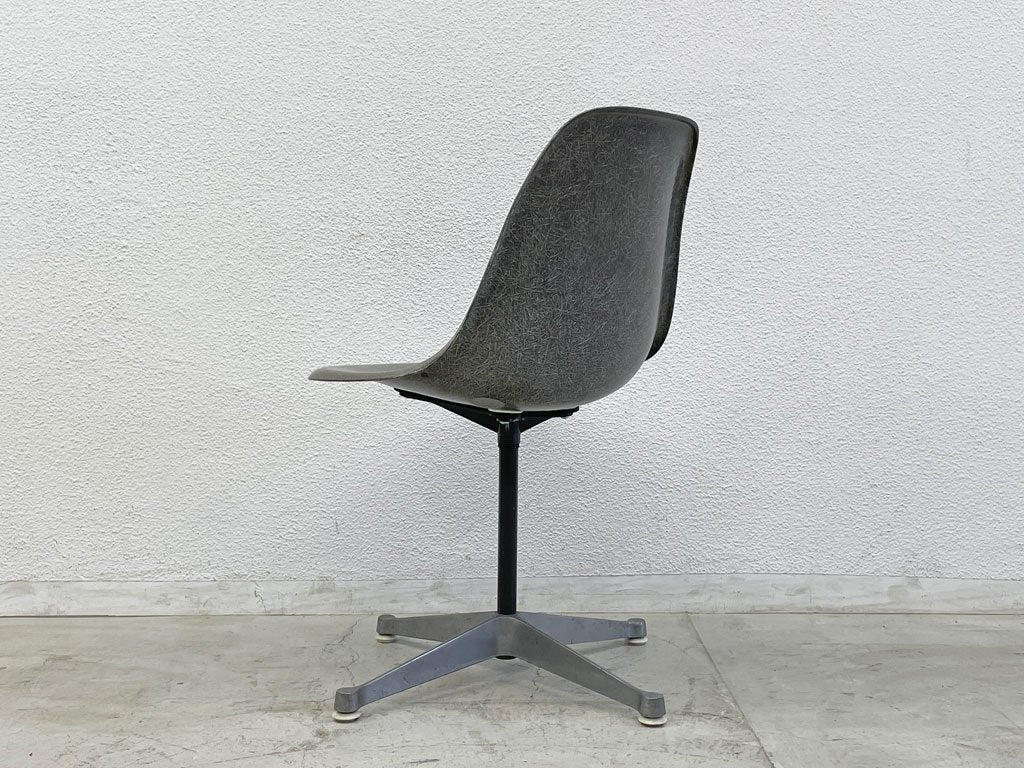 ハーマンミラー Herman Miller サイドシェルチェア ビンテージ2nd FRPシェル エレファントハイドグレー コントラクトベース レアカラー 〓