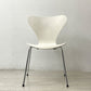 フリッツハンセン Fritz Hansen セブンチェア Seven Chair アルネ・ヤコブセン Arne Jacobsen ホワイトラッカー スタッキングチェア 北欧家具 A ●