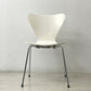 フリッツハンセン Fritz Hansen セブンチェア Seven Chair アルネ・ヤコブセン Arne Jacobsen スタッキングチェア ホワイトラッカー メタルカップ ビンテージ ●