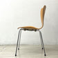 フリッツハンセン Fritz Hansen セブンチェア Seven Chair アルネ・ヤコブセン Arne Jacobsen スタッキングチェア ナチュラル ビーチ材 メタルカップ ビンテージ ●