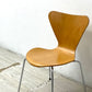 フリッツハンセン Fritz Hansen セブンチェア Seven Chair アルネ・ヤコブセン Arne Jacobsen スタッキングチェア ナチュラル ビーチ材 メタルカップ ビンテージ ●