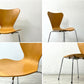 フリッツハンセン Fritz Hansen セブンチェア Seven Chair アルネ・ヤコブセン Arne Jacobsen スタッキングチェア ナチュラル ビーチ材 メタルカップ ビンテージ ●