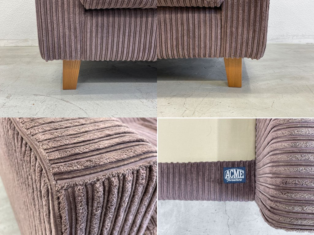 アクメファニチャー ACME Furniture ジェティ フェザー ソファ JETTY feather SOFA 2.5シーター 廃盤ブラウン 〓