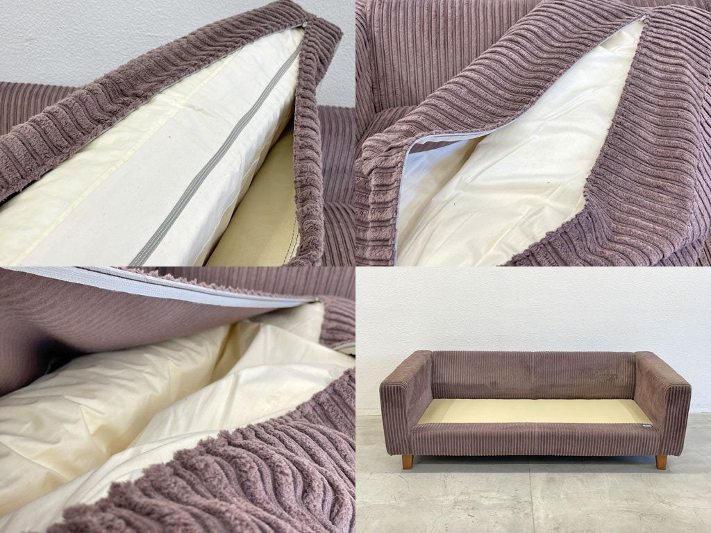 アクメファニチャー ACME Furniture ジェティ フェザー ソファ JETTY feather SOFA 2.5シーター 廃盤ブラウン 〓