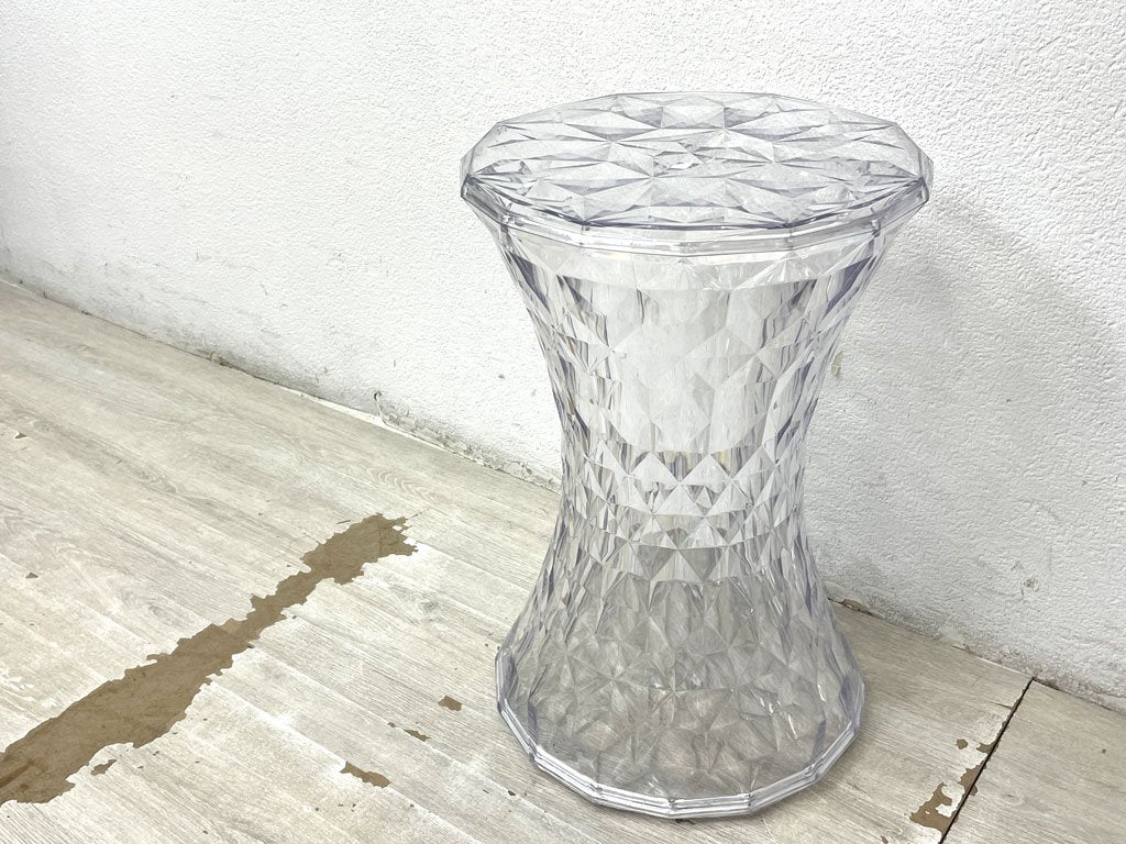 カルテル Kartell ストーン STONE スツール サイドテーブル クリア Φ30cm マルセル・ワンダース Marcel Wanders イタリア 定価￥42,800- ●