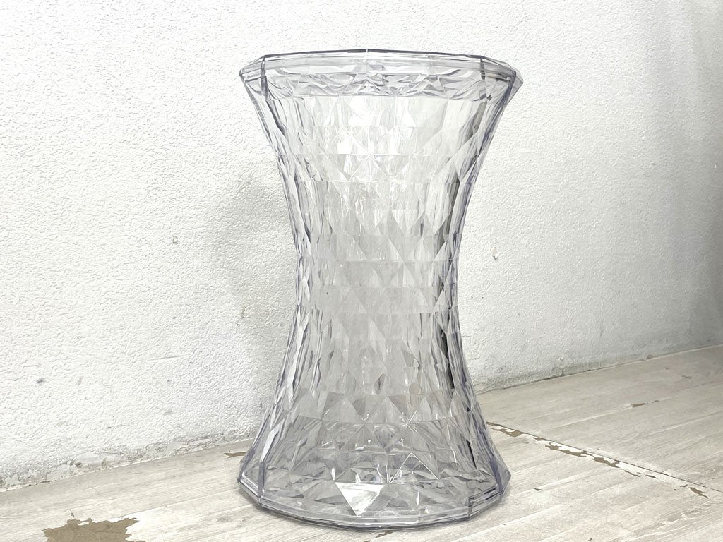 カルテル Kartell ストーン STONE スツール サイドテーブル クリア Φ30cm マルセル・ワンダース Marcel Wanders イタリア 定価￥42,800- ●