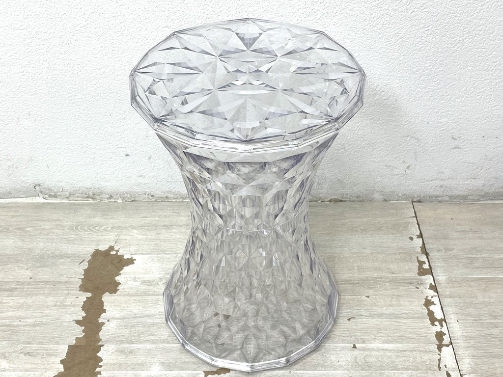 カルテル Kartell ストーン STONE スツール サイドテーブル クリア Φ30cm マルセル・ワンダース Marcel Wanders イタリア 定価￥42,800- ●