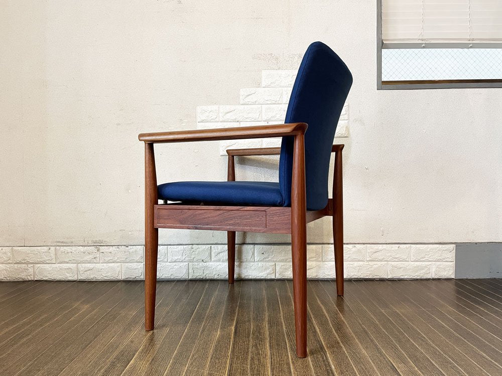 フランス＆サン France & Son ディプロマットチェア No.209 Diplomat Chair ラウンジチェア チーク材 フィン・ユール Finn Juhl デンマーク 北欧ビンテージ ◎