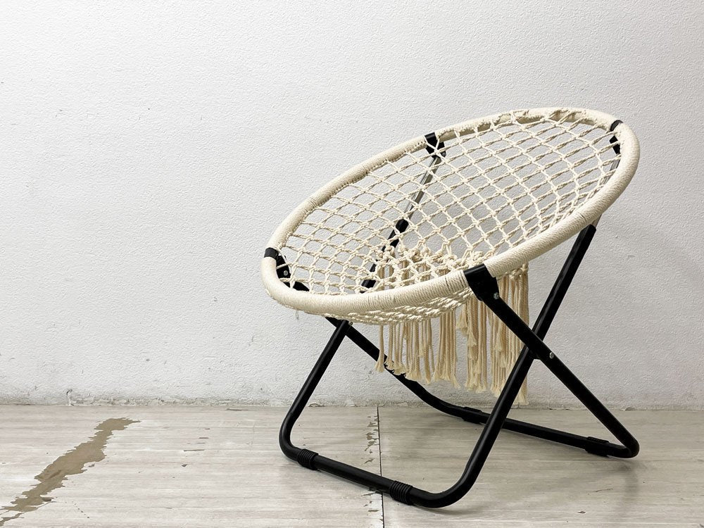 アデペシュ a depeche ハンモックフォールディングチェア hammock folding chair HMK-FDC アイアン リビングチェア オフホワイト 定価\18,150- ●