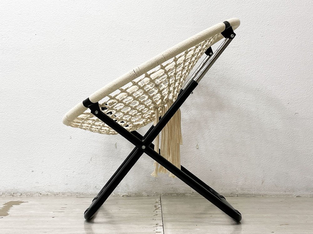 アデペシュ a depeche ハンモックフォールディングチェア hammock folding chair HMK-FDC アイアン リビングチェア オフホワイト 定価\18,150- ●