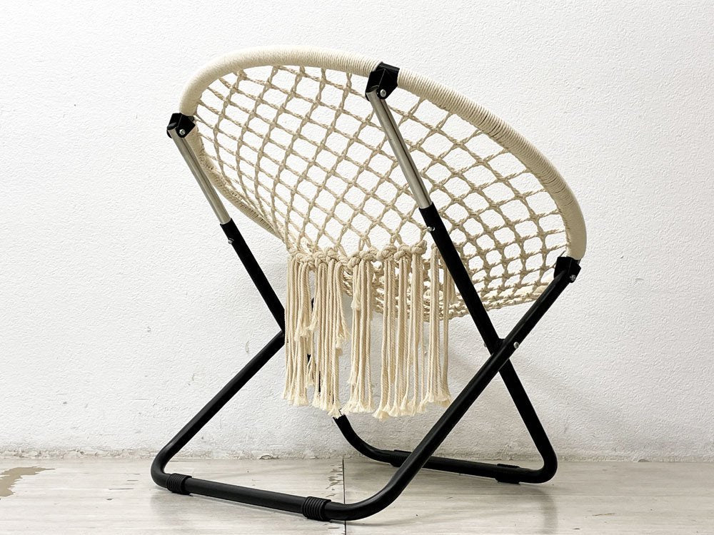 アデペシュ a depeche ハンモックフォールディングチェア hammock folding chair HMK-FDC アイアン リビングチェア オフホワイト 定価\18,150- ●