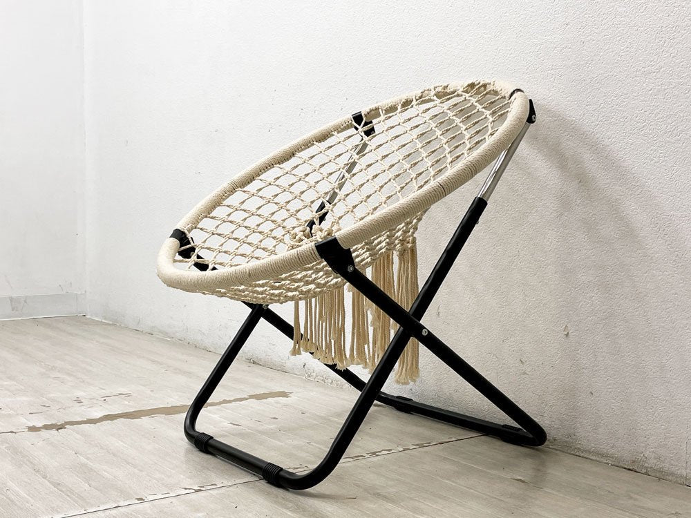 アデペシュ a depeche ハンモックフォールディングチェア hammock folding chair HMK-FDC アイアン リビングチェア オフホワイト 定価\18,150- ●