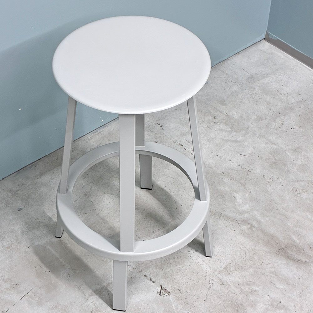 ヘイ HAY リボルバー バースツール ロー REVOLVER BAR STOOL LOW H65cm スカイグレー 回転式座面 レオン・ランズメイヤー デンマーク A ◎