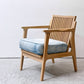 ダブルティー WTW アペルト チェア APERTO CHAIR NT アームチェア ラウンジチェア 1Pソファ アッシュ材 デニム地 西海岸 ウエストコースト ●