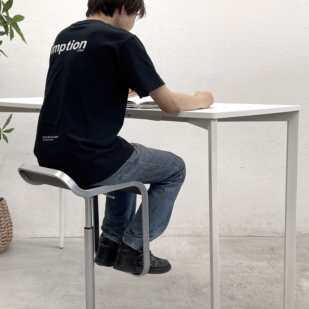 グビ GUBI ワークテーブル ハイテーブル H105cm ホワイト メラミントップ シンプルモダン デンマーク 〓