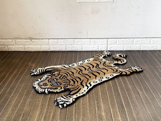 アクメファニチャー ACME Furniture チベタンラグ TIBETAN TIGER RUG タイガー チベット絨毯 Sサイズ ウール 定価￥11,550- ◎