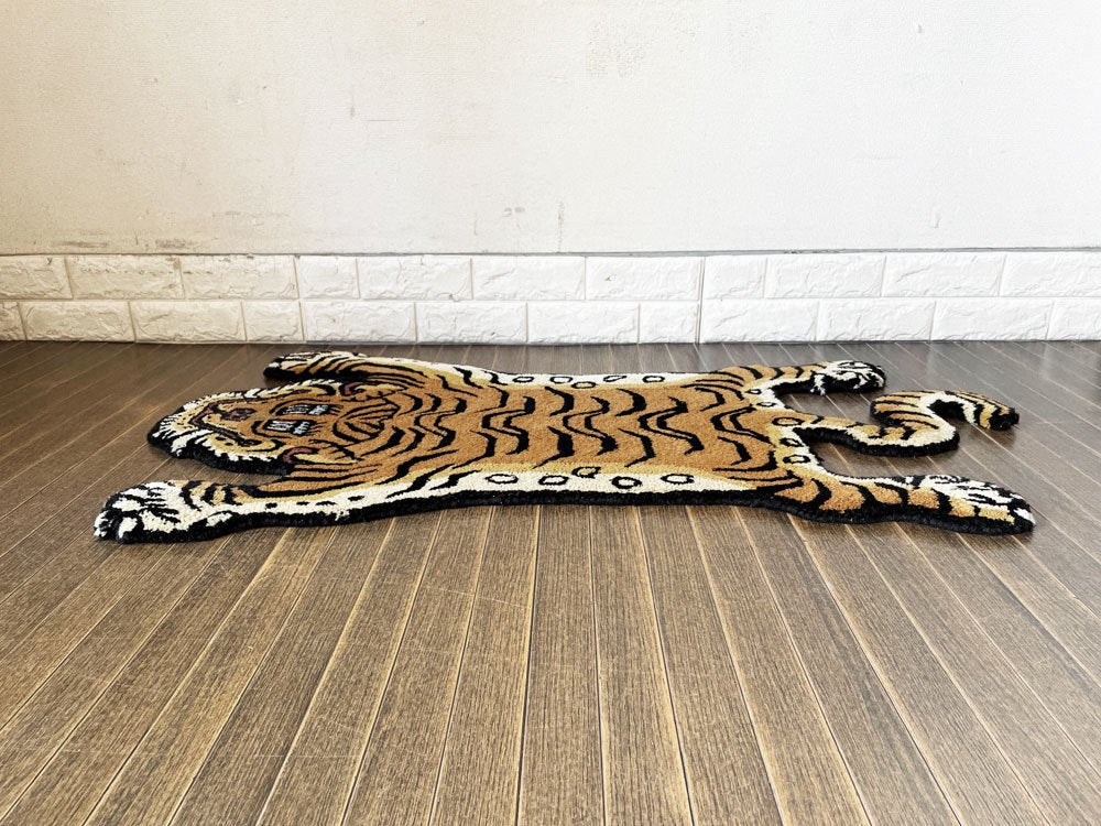 アクメファニチャー ACME Furniture チベタンラグ TIBETAN TIGER RUG タイガー チベット絨毯 Sサイズ ウール 定価￥11,550- ◎