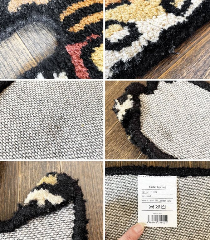 アクメファニチャー ACME Furniture チベタンラグ TIBETAN TIGER RUG タイガー チベット絨毯 Sサイズ ウール 定価￥11,550- ◎