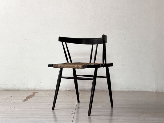 ジョージ・ナカシマ George Nakashima グラスシートチェア GRASS SEATED CHAIR ローズウッド材インド NID 60`s ビンテージ 極希少品 ●