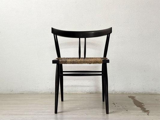 ジョージ・ナカシマ George Nakashima グラスシートチェア GRASS SEATED CHAIR ローズウッド材インド NID 60`s ビンテージ 極希少品 ●