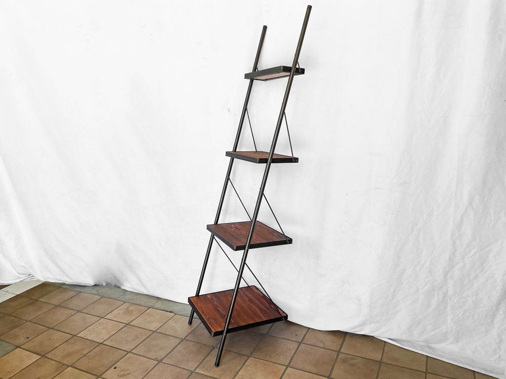 ジャーナルスタンダードファニチャー jsF シノン CHINON シリーズ ラダーシェルフ LADDER SHELF ビンテージ加工 インダストリアル オープンシェルフ ◇