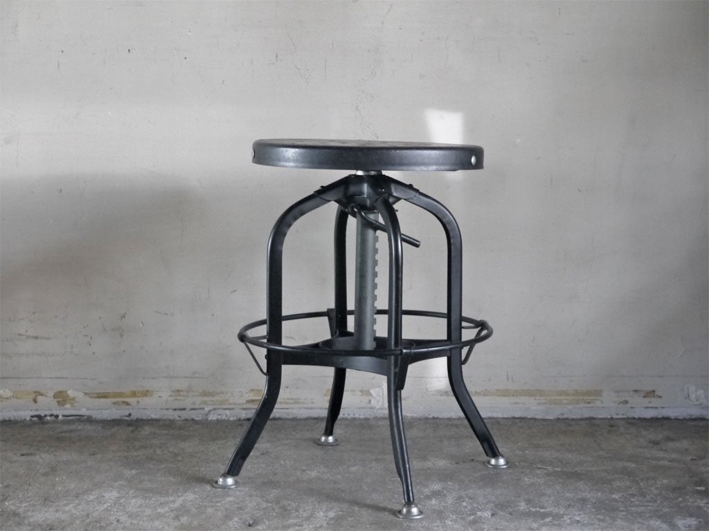 トレド TOLEDO ビンテージ ドラフティングスツール 製図用椅子 座面昇降 オリジナル インダストリアルデザイン ■