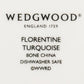 ウエッジウッド WEDGWOOD フロレンティーン ターコイズ Florentine Turquoise ティーカップ&ソーサー C&S ピオニー A ●