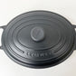 ルクルーゼ LE CREUSET ココットオーバル 両手鍋 31cm ブラック 鋳物 フランス 未使用品 ●