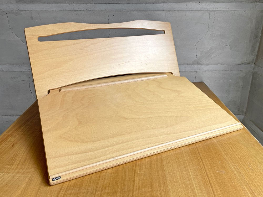 ストッケ STOKKE デスクプラス DESK PLUS Kjell Heggdal 新型 ラッカー仕上げ ナチュラル ノルウェー 希少 廃盤 ♪